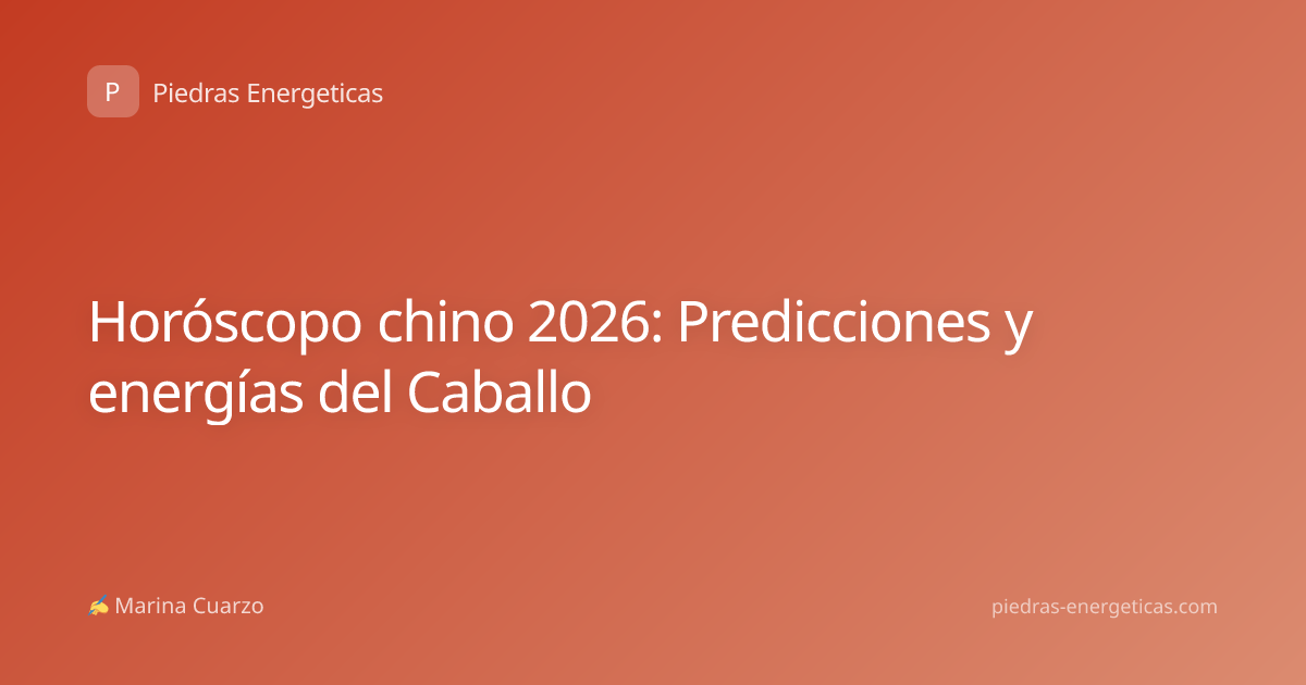 Horóscopo chino 2026: Predicciones y energías del Caballo